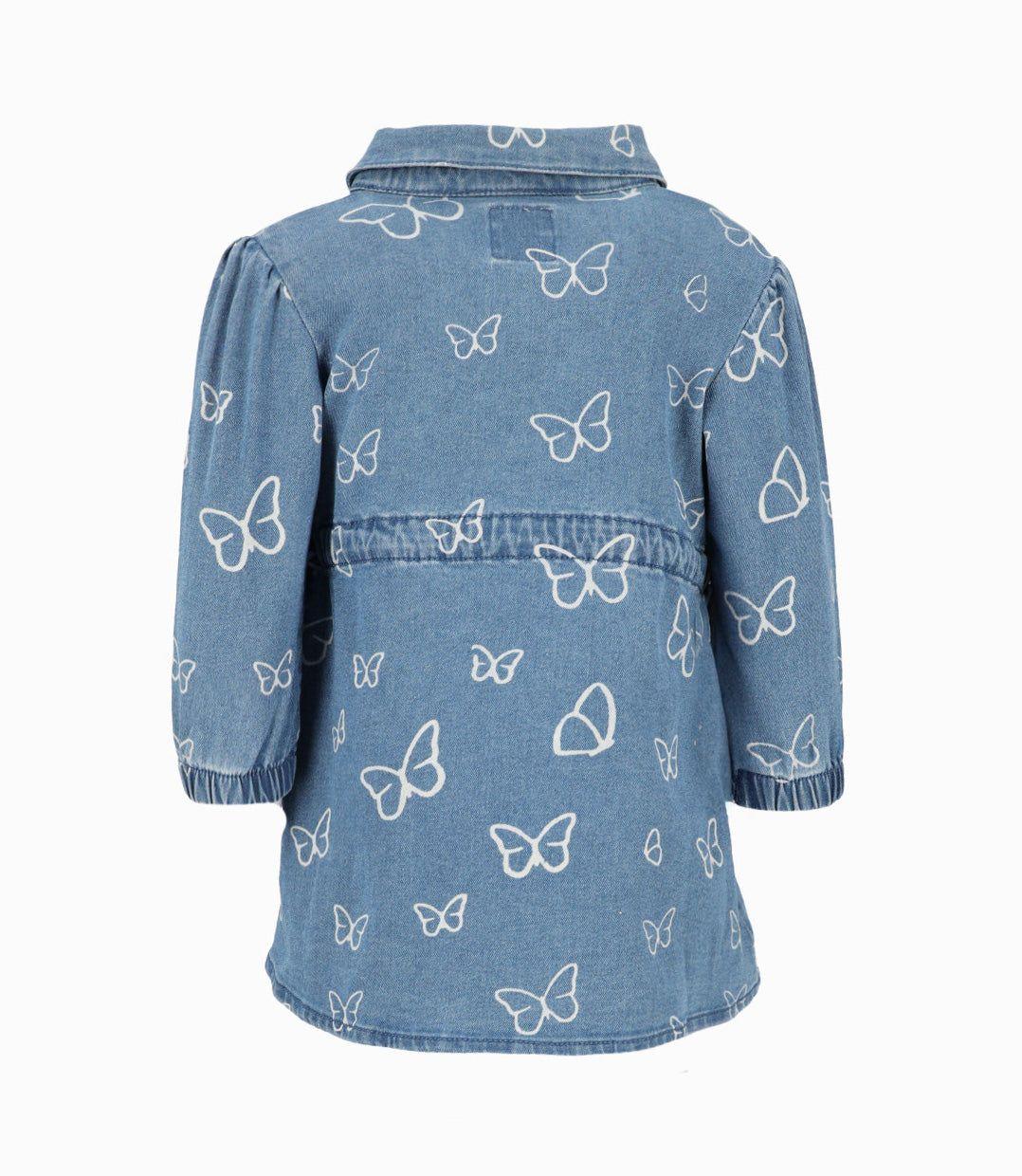 Vestido bebé de mariposas azul 4 Kids-1