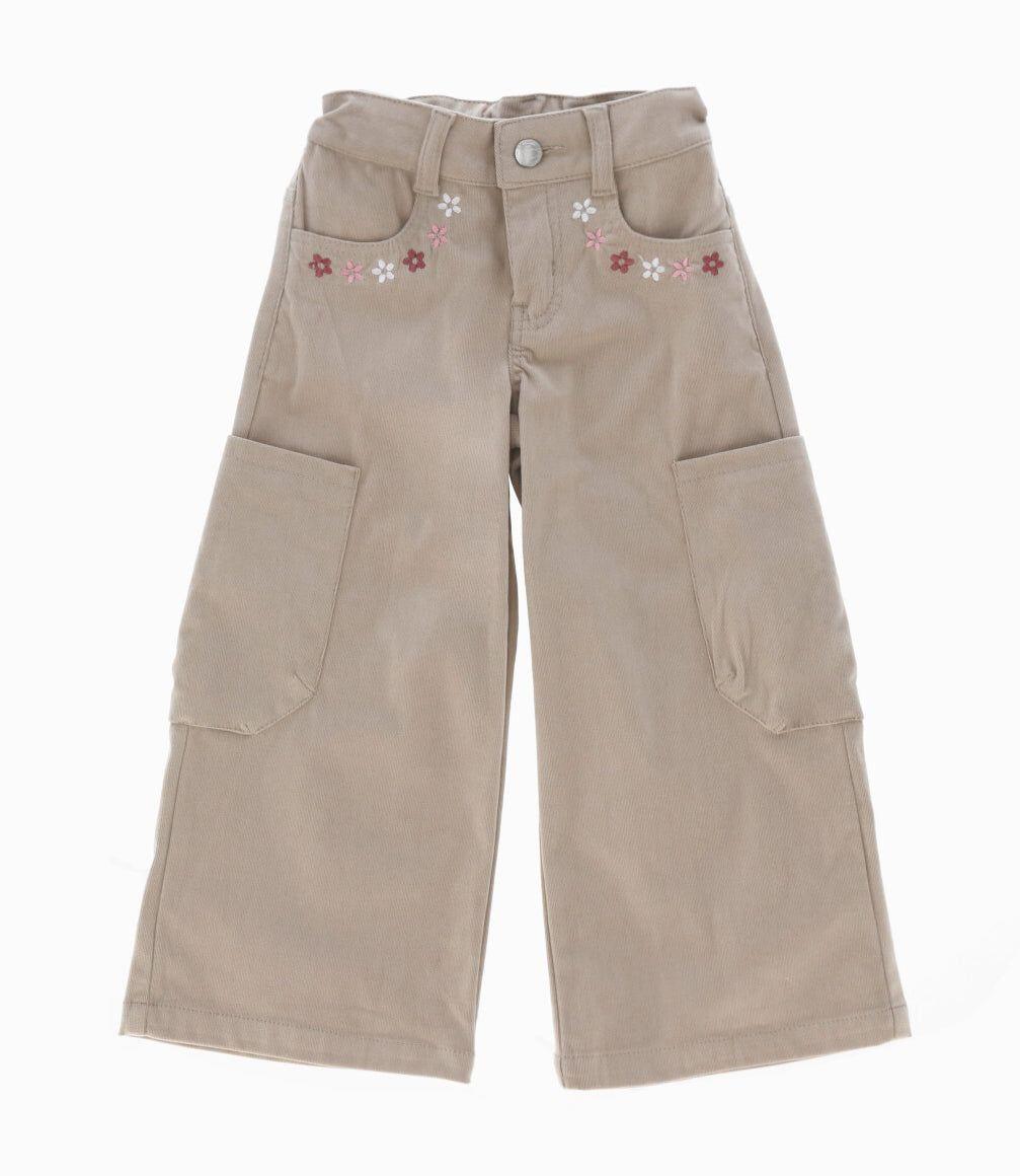 Pantalón niña cargo beige 4 Kids-0