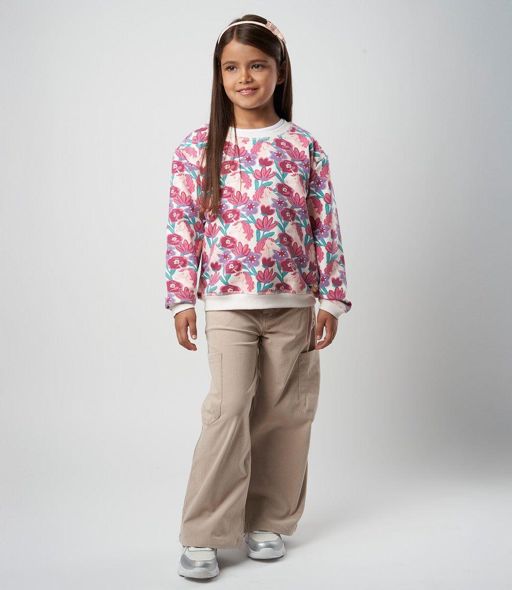Pantalón niña cargo beige 4 Kids-1
