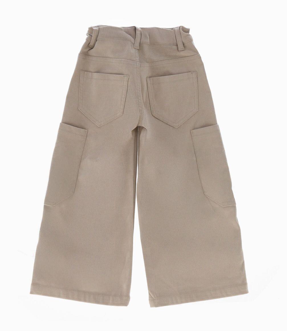Pantalón niña cargo beige 4 Kids-2