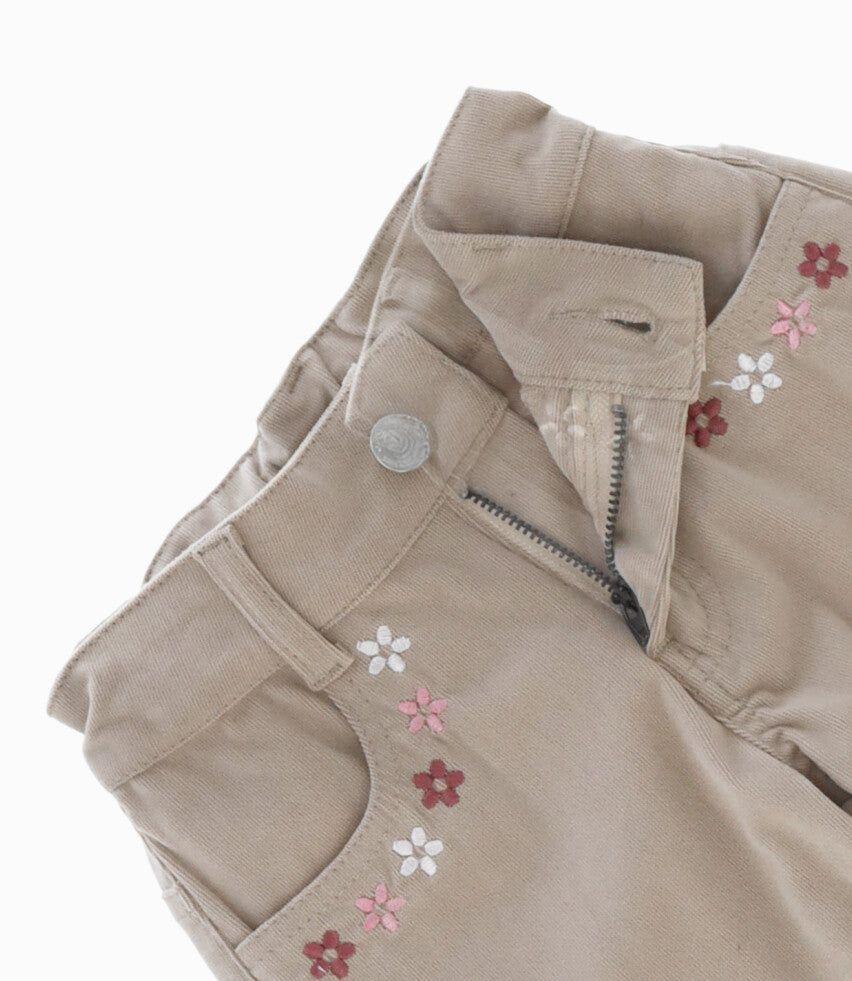 Pantalón niña cargo beige 4 Kids-3
