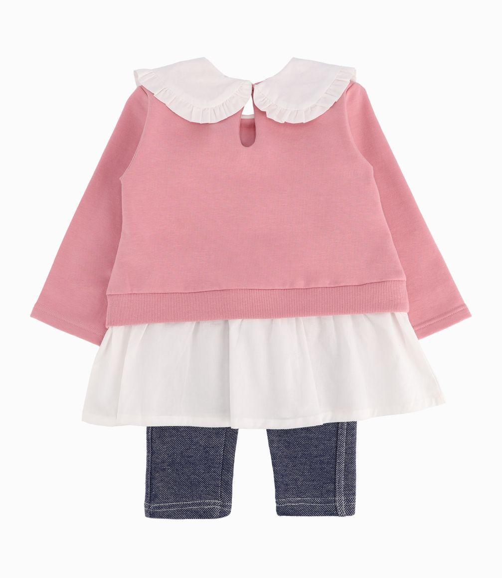Conjunto Bebé Niña Con Mariposas Limonada Palo Rosa-1