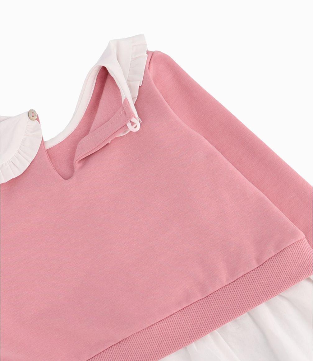 Conjunto Bebé Niña Con Mariposas Limonada Palo Rosa-2