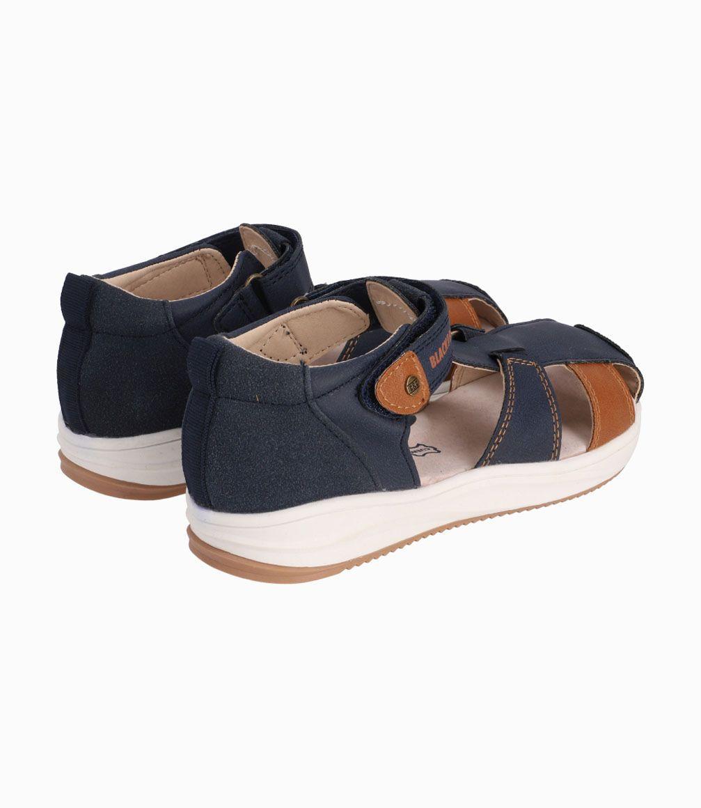 Sandalia Cangrejera Niño Azul Marino Black and Blue-2