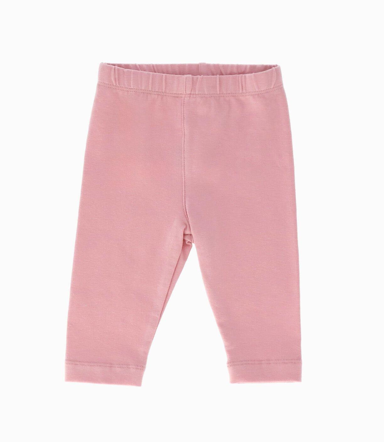 Conjunto recién nacida de top y calzas rosado Limonada-3