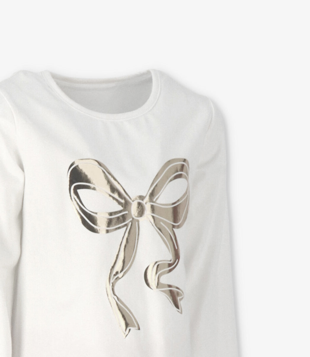 Conjunto niña con lazo rosado 4 Kids-3