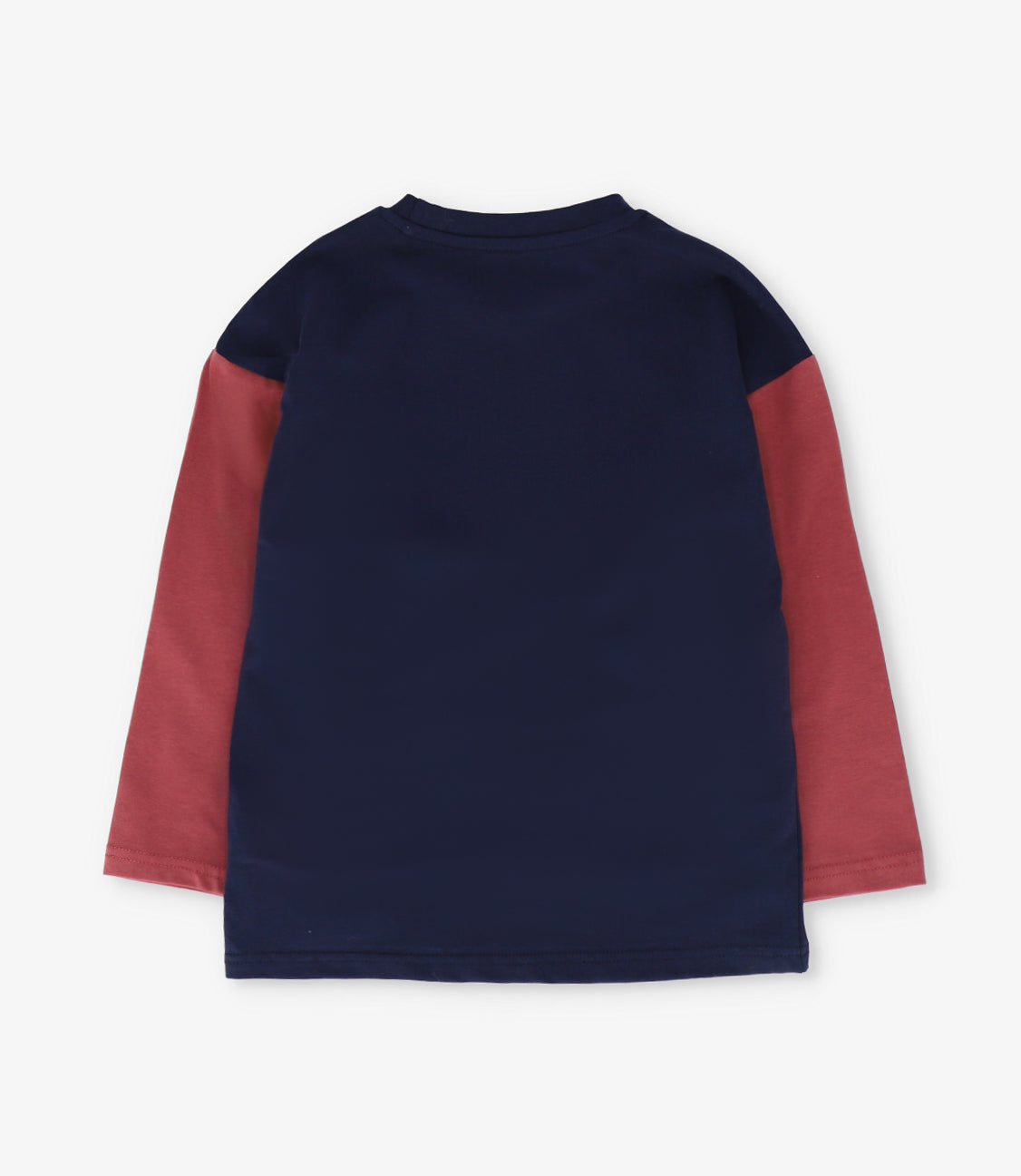 Polera manga larga niño dream big terracota Black and blue-1
