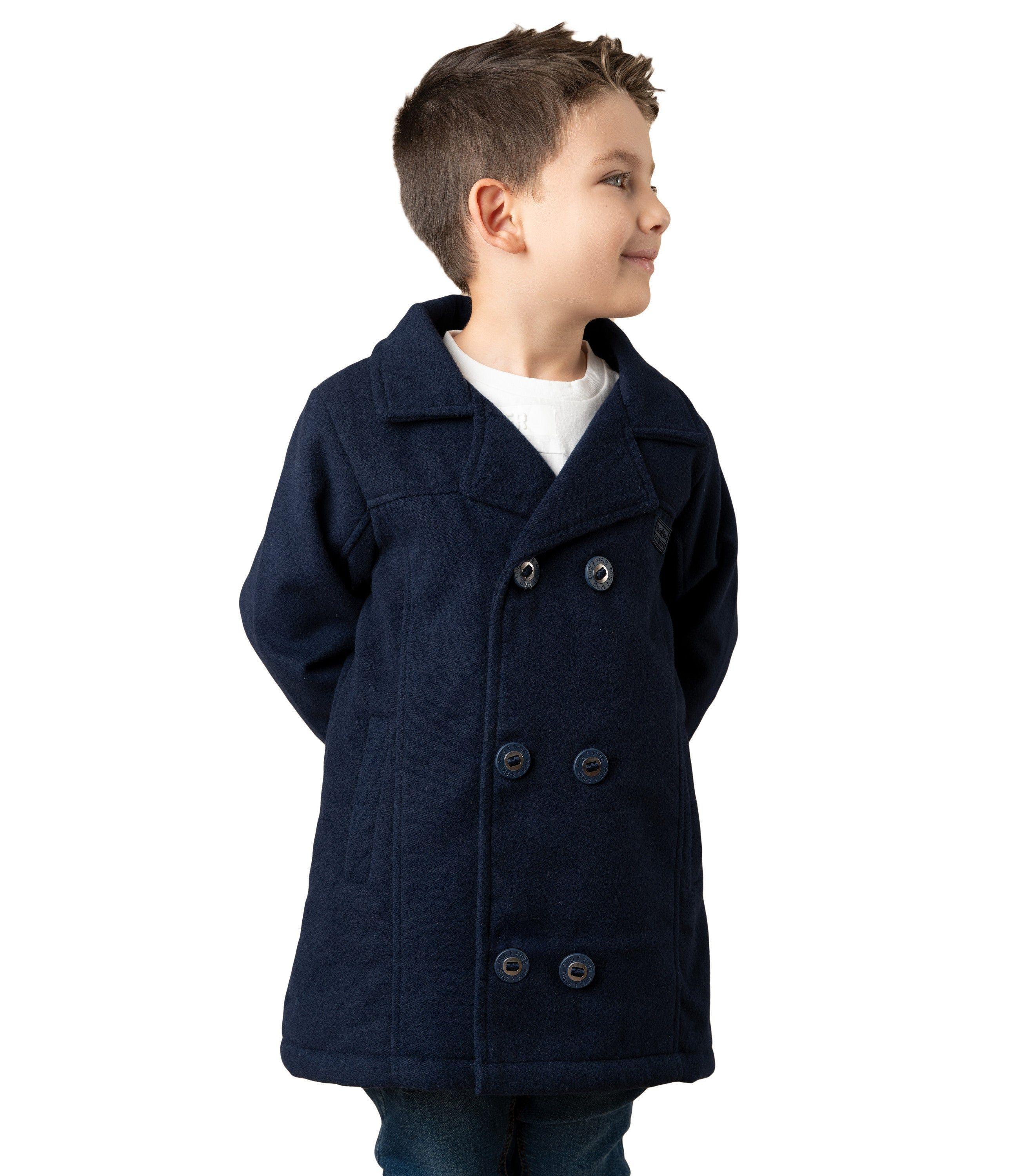 Abrigo niño básico azul marino Black and Blue-0