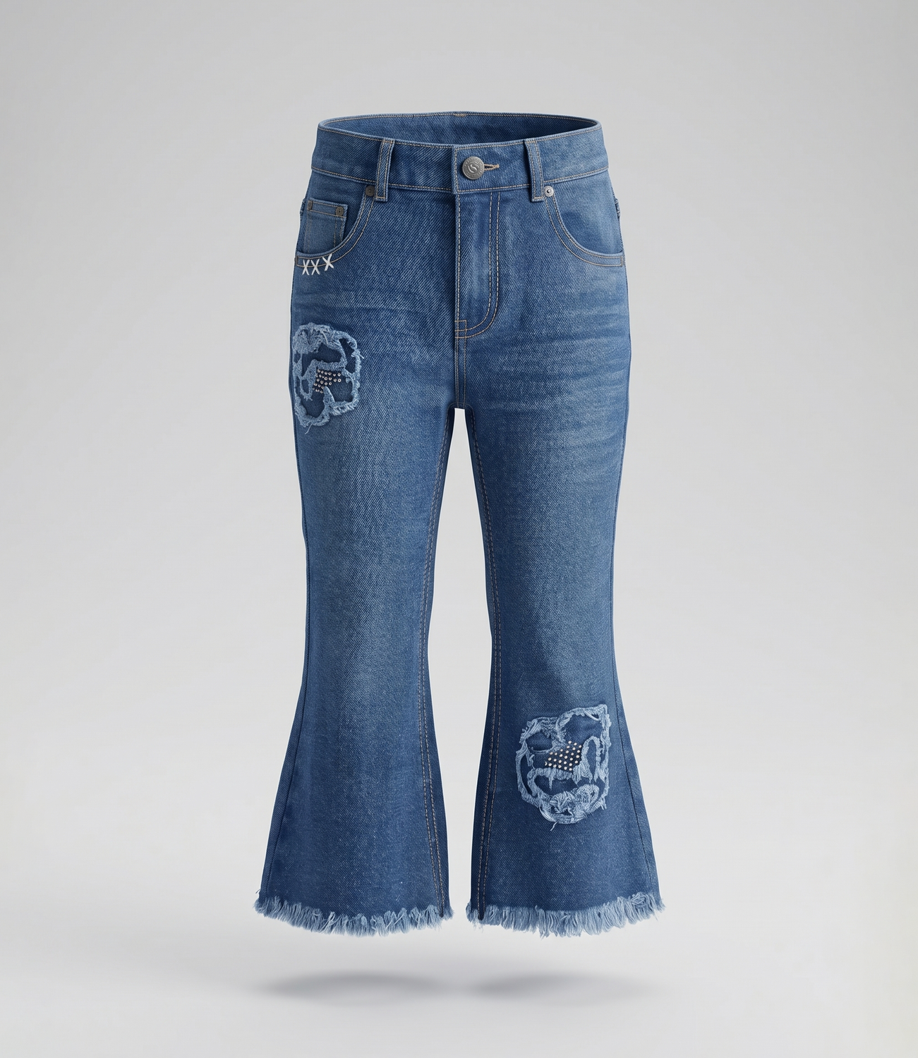 Jeans bebé acampanado L12111270109 denim azul Limonada-1