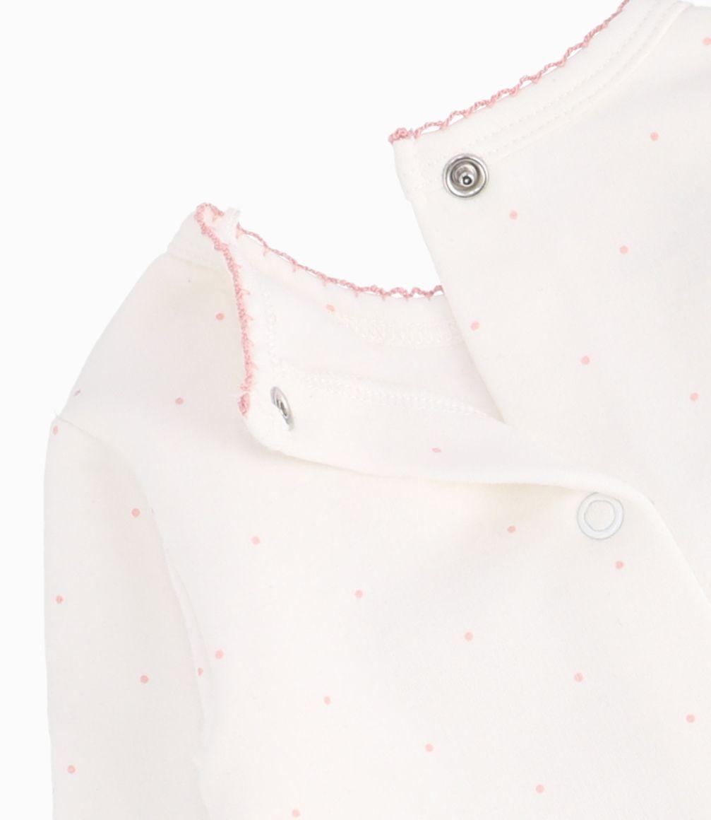 Conjunto Recién Nacida De Polera Y Calzas Limonada Rosado-2