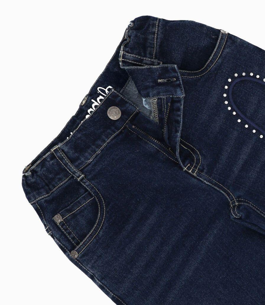 Jeans niña wide leg azul marino Limonada-2