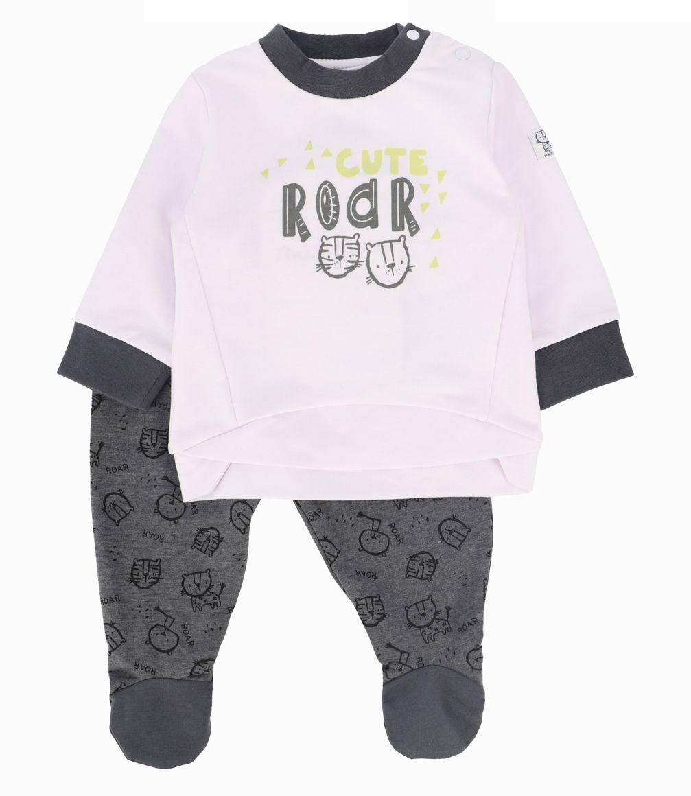 Conjunto Tigres Recién Nacido Blanco Black and Blue-1