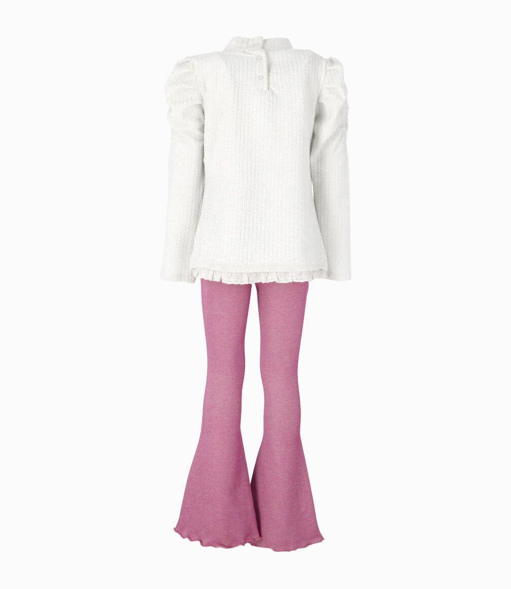 Conjunto niña love blanco Limonada-1
