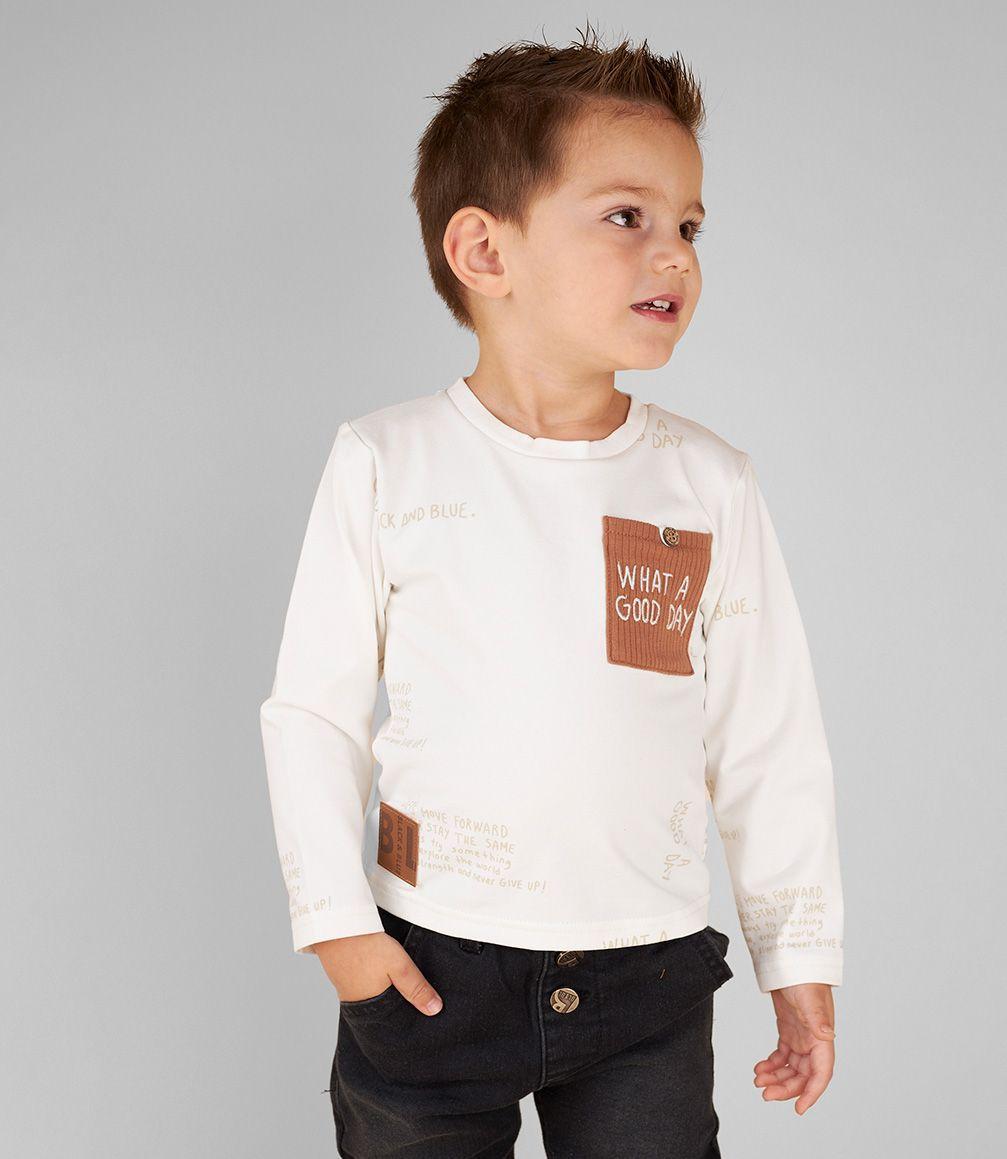 Polera Dont Fear Change Bebé Crudo Black And Blue-1