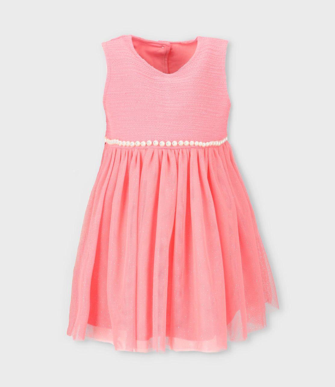 Vestido bebé con bolero coral Limonada-4