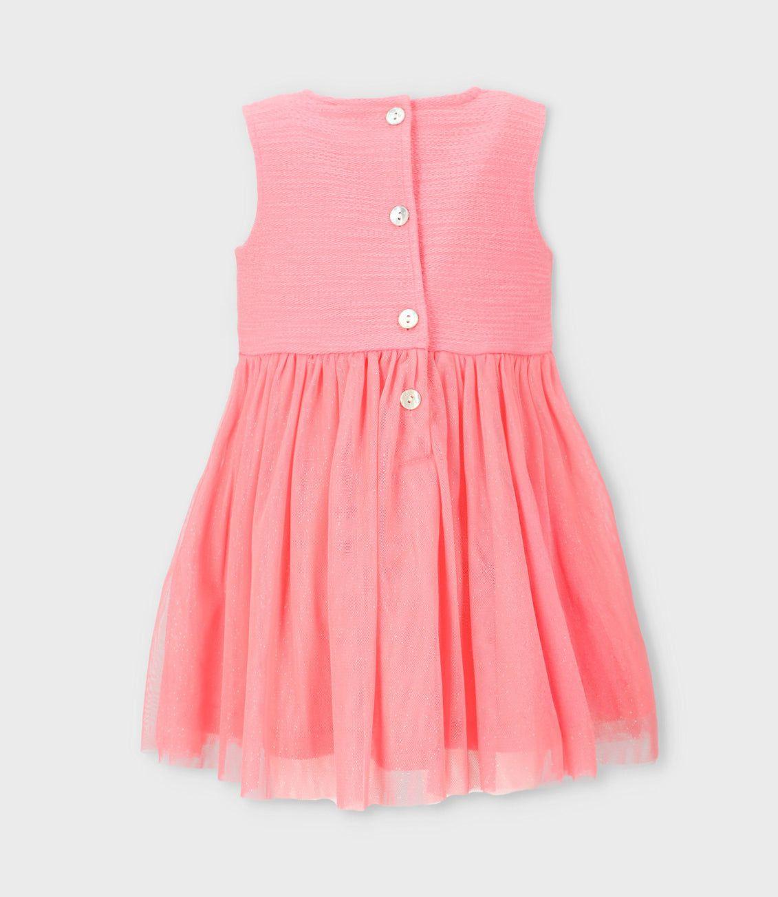 Vestido bebé con bolero coral Limonada-5
