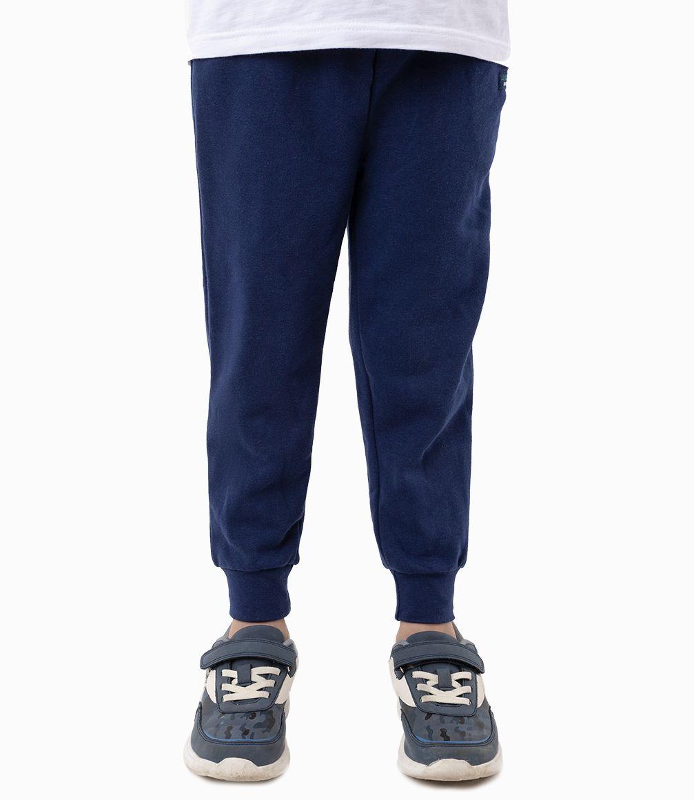 Pantalón Buzo Con Franjas Laterales Niño Azul Marino 4 Kids-0