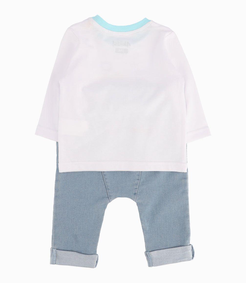 Conjunto Recién Nacido Con Animales Blanco-2