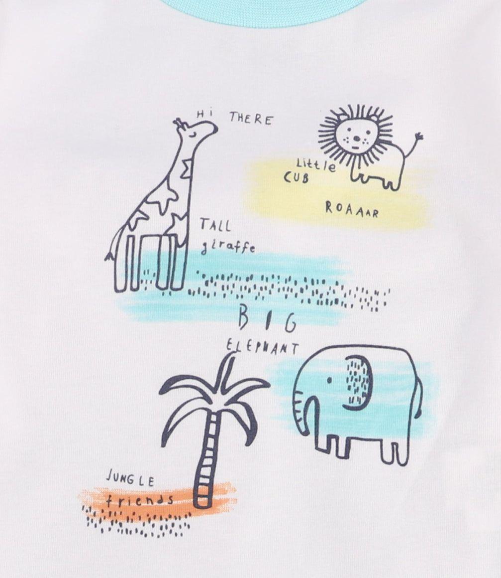 Conjunto Recién Nacido Con Animales Blanco-9