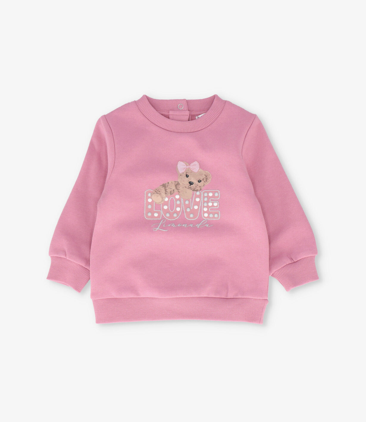 Polerón bebé básico rosado Limonada-1