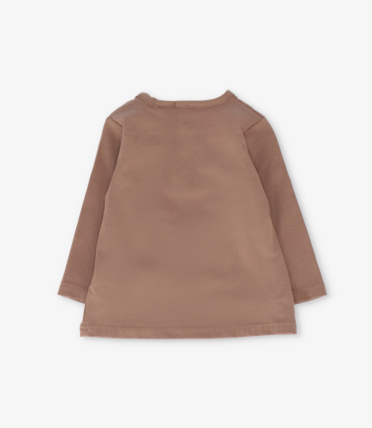 Polera manga larga niña con gato camel Limonada-2
