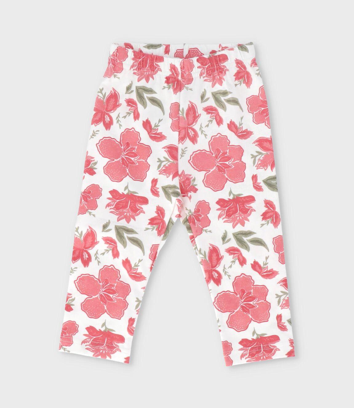 Conjunto bebé con flores celeste Limonada-3