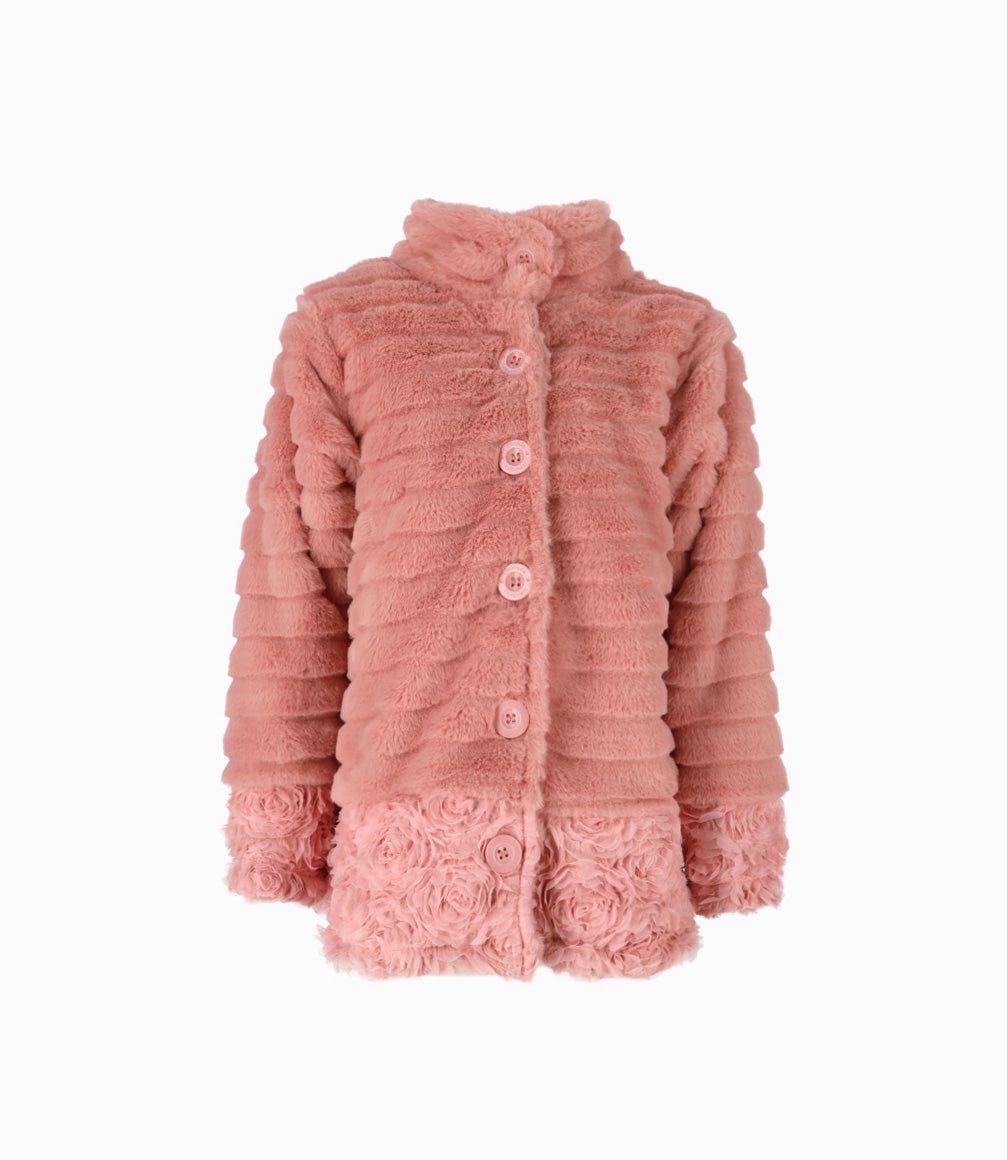 Chaqueta niña con flores palo rosa Limonada-0