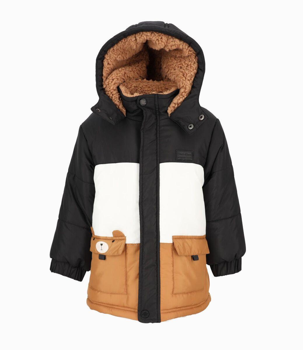 Parka bebés impermeable negro Black and Blue-0