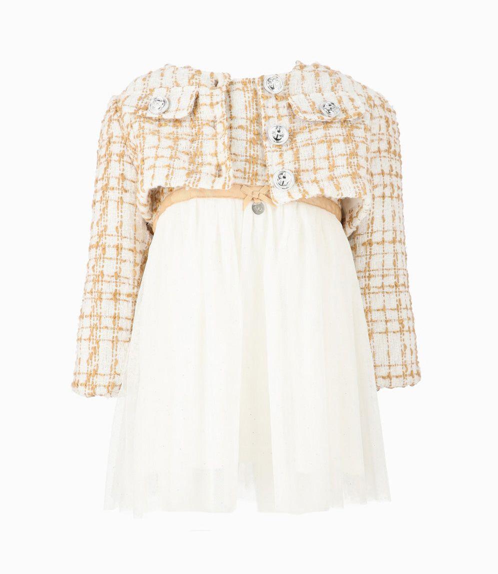 Vestido bebé con bolero Blanco LIMONADA-0