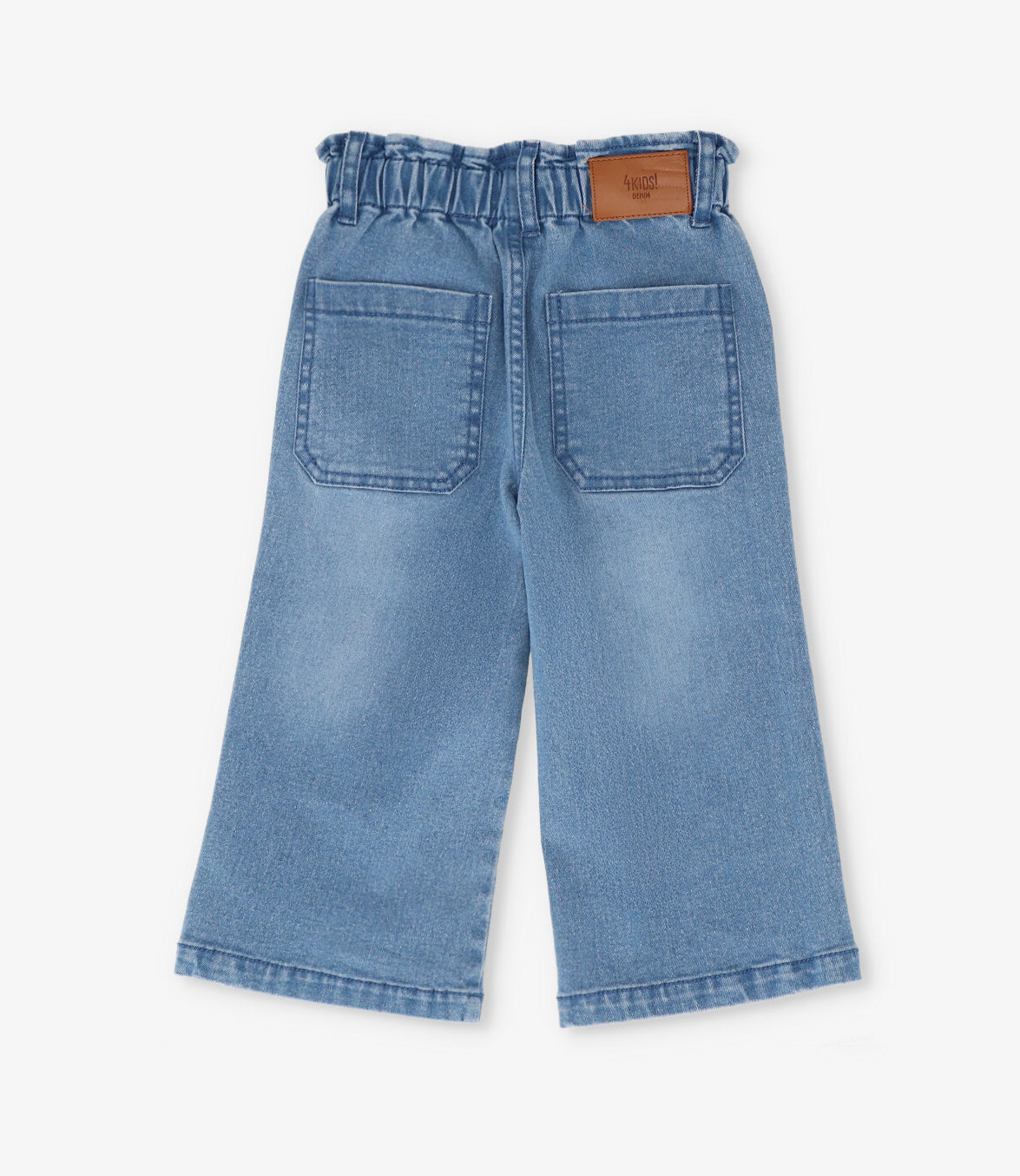 Jeans bebé con flores denim celeste 4 Kids-2