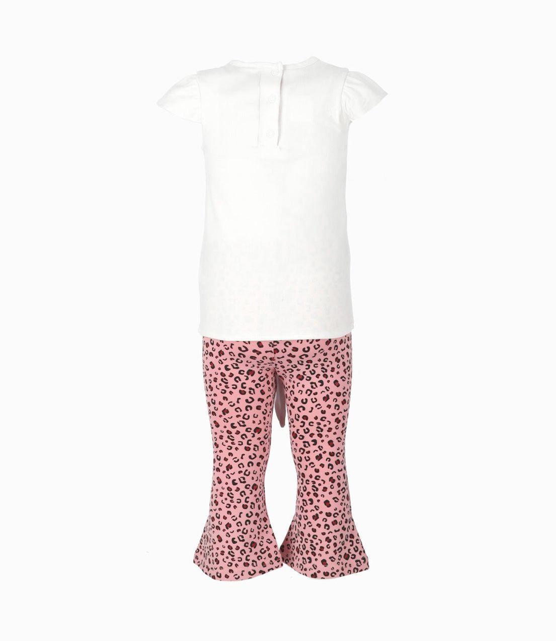 Conjunto bebé con nudo palo rosa Limonada-2