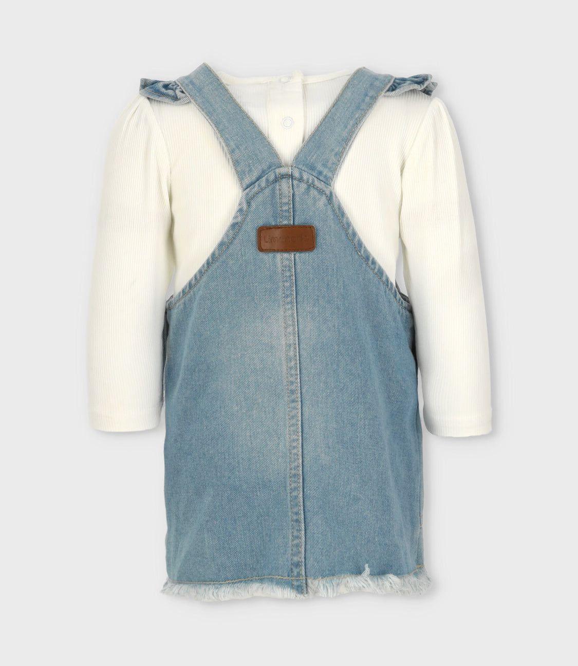 Vestido bebé de denim celeste Limonada-1