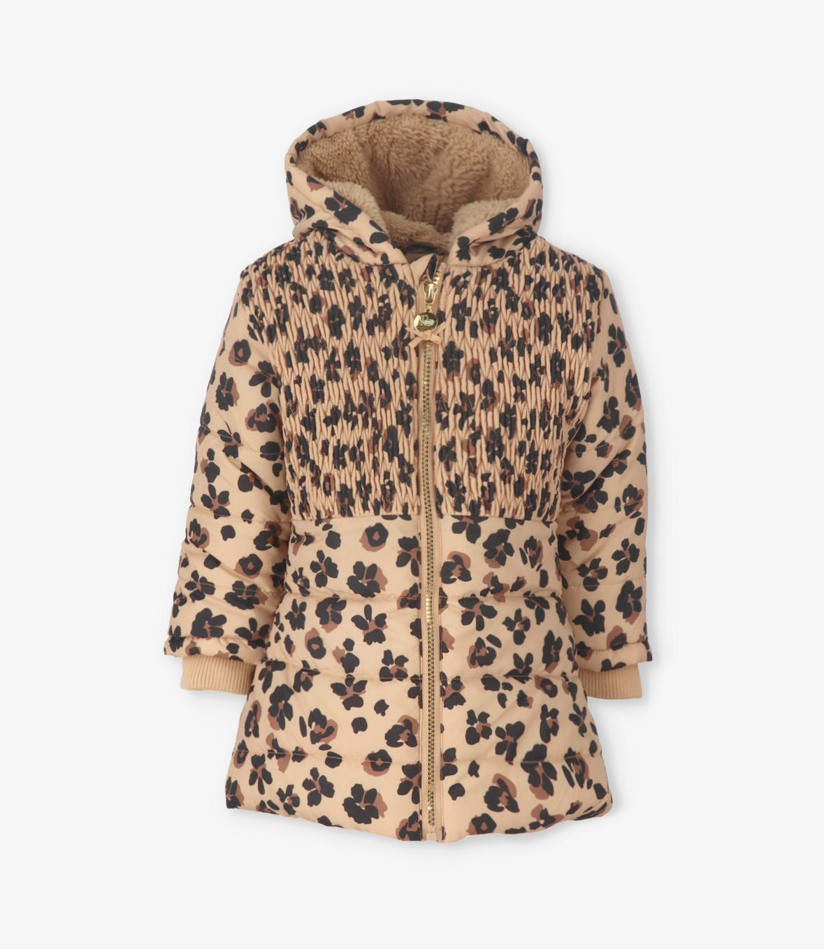 Parka bebé animal print beige Limonada-0