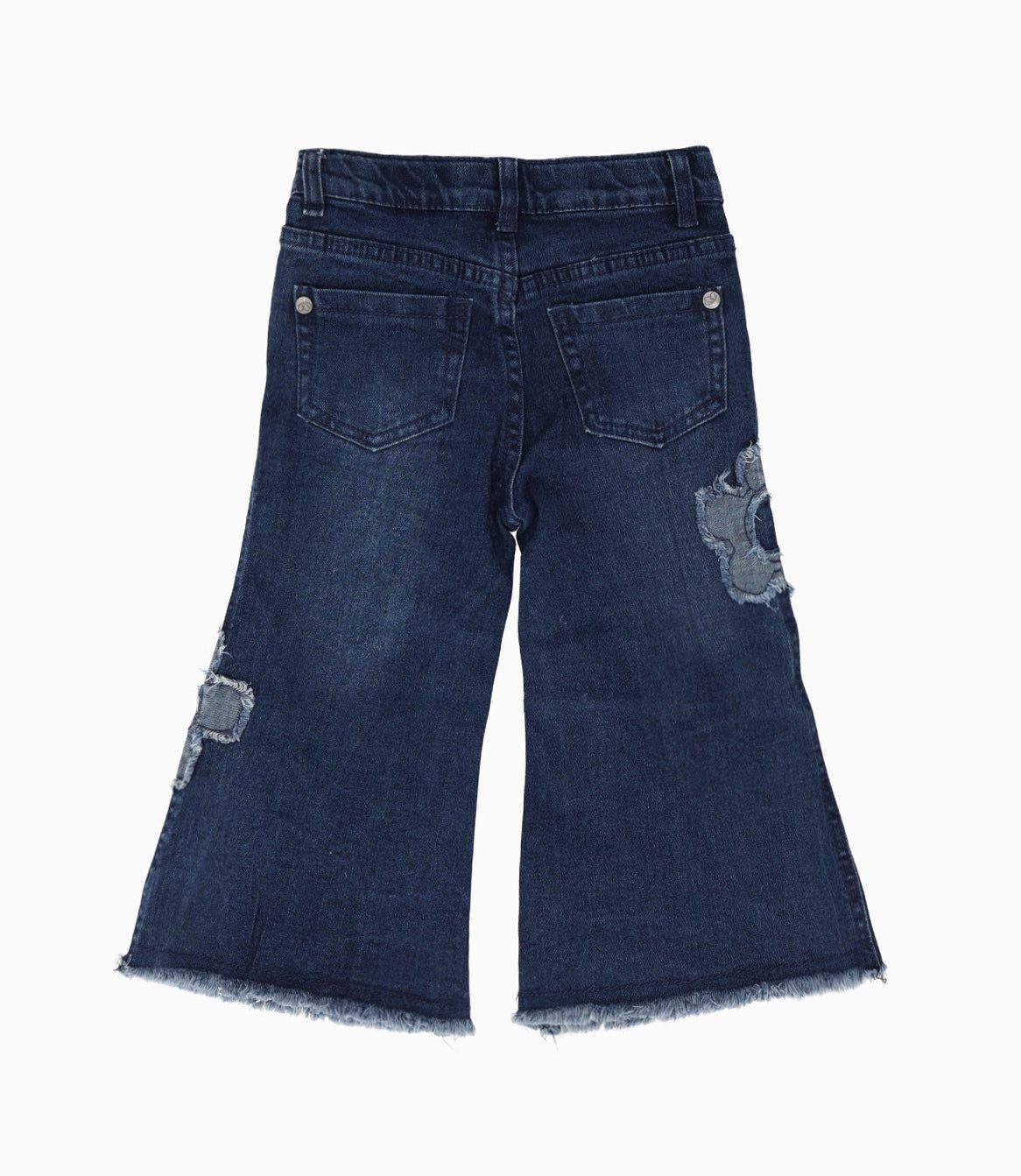 Jeans bebés con diseño azul marino Limonada-1