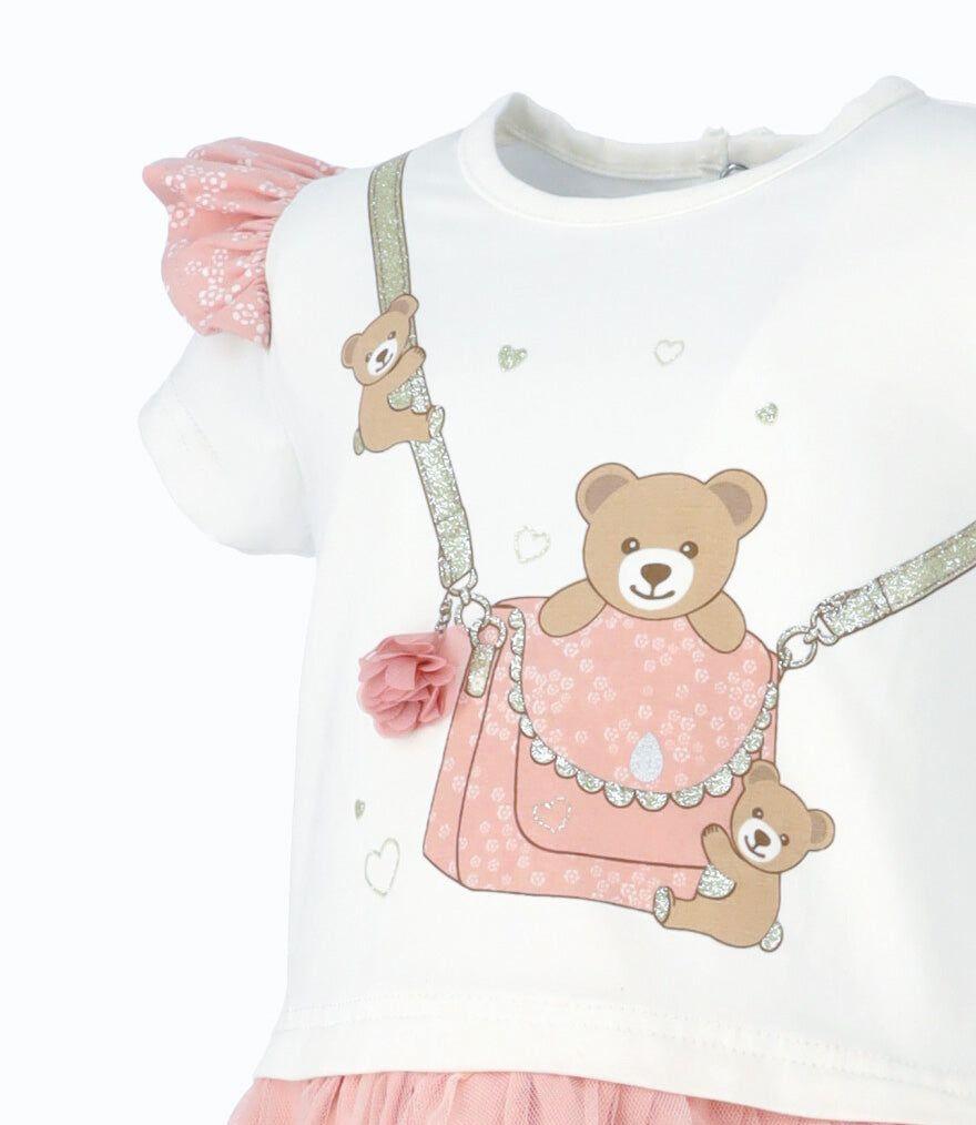 Conjunto bebé de polera y calzas rosado Limonada-2