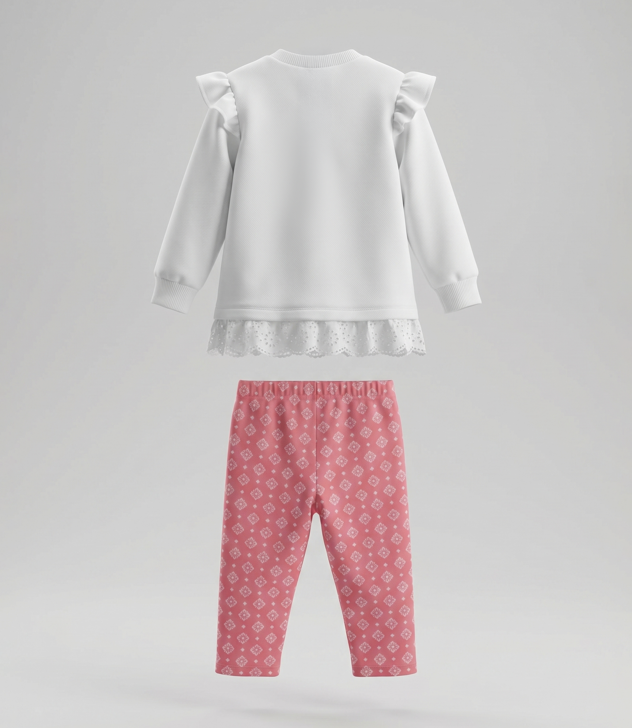 Conjunto polera y calza niña  L11221271903 crudo Limonada-2
