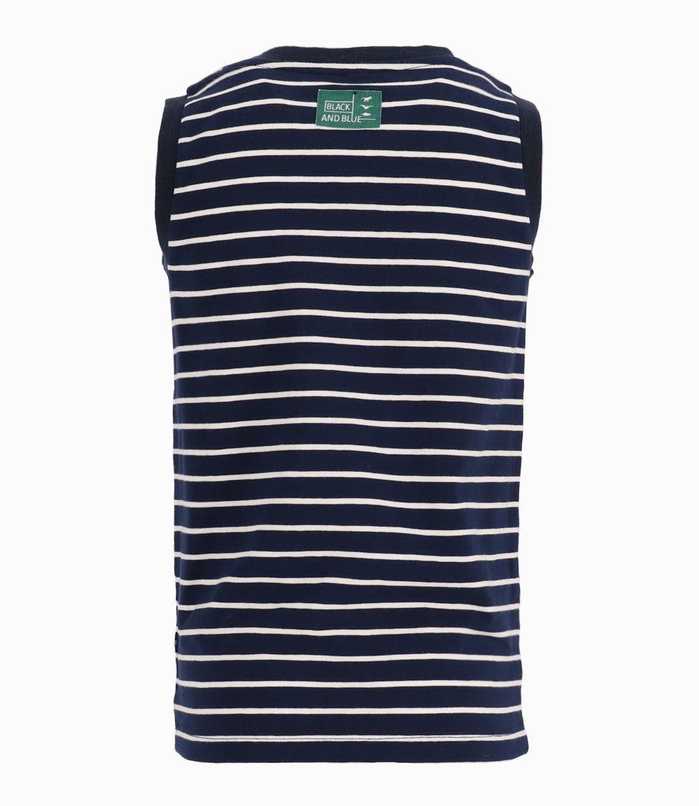 Polera Niño Con Palmeras Blanco-4