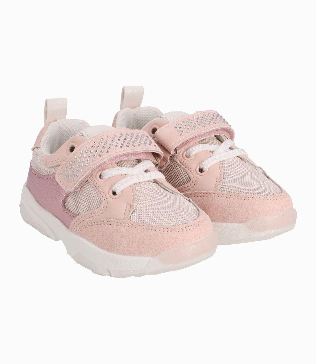 Zapatilla Con Suela Antideslizante Bebé Niña Palo Rosa Limonada-0