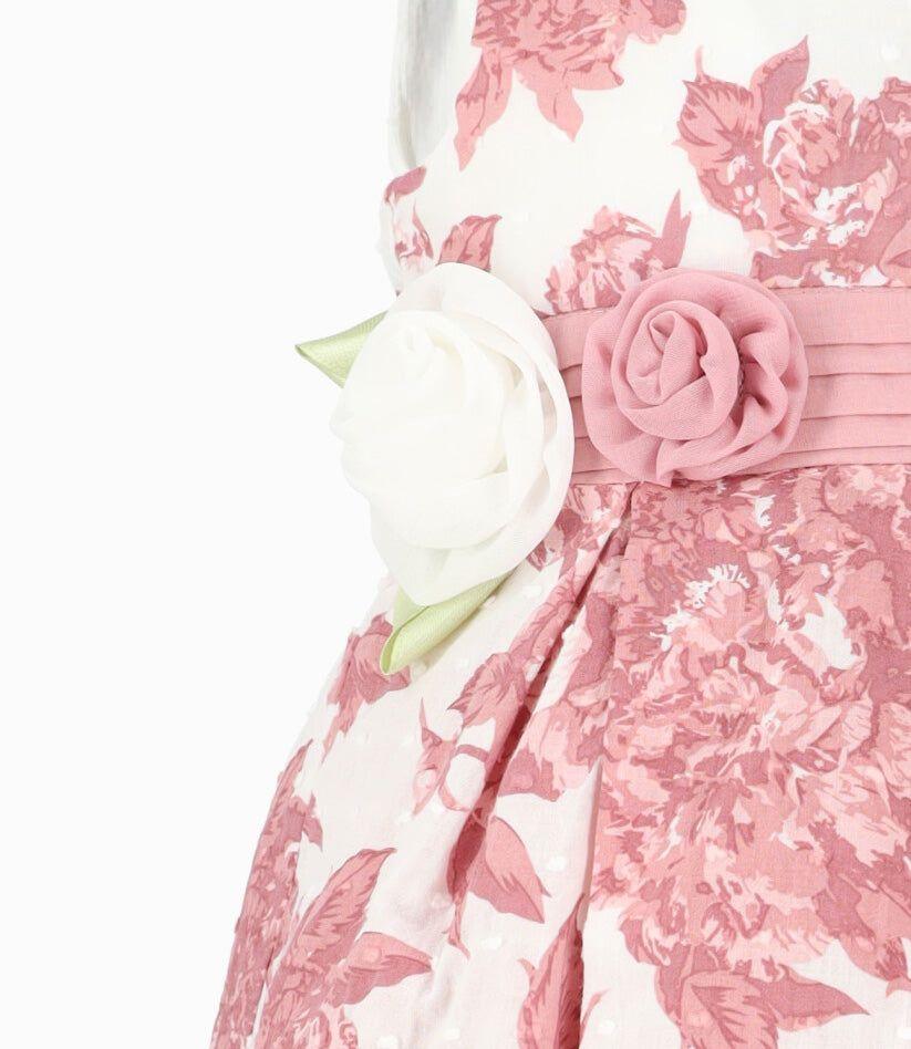 Vestido bebé con lazo palo rosa Limonada-2