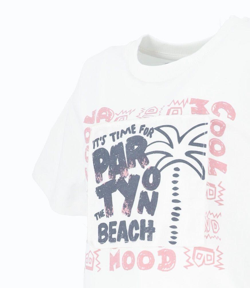 Polera manga corta niño cool mood crudo Black and Blue-3