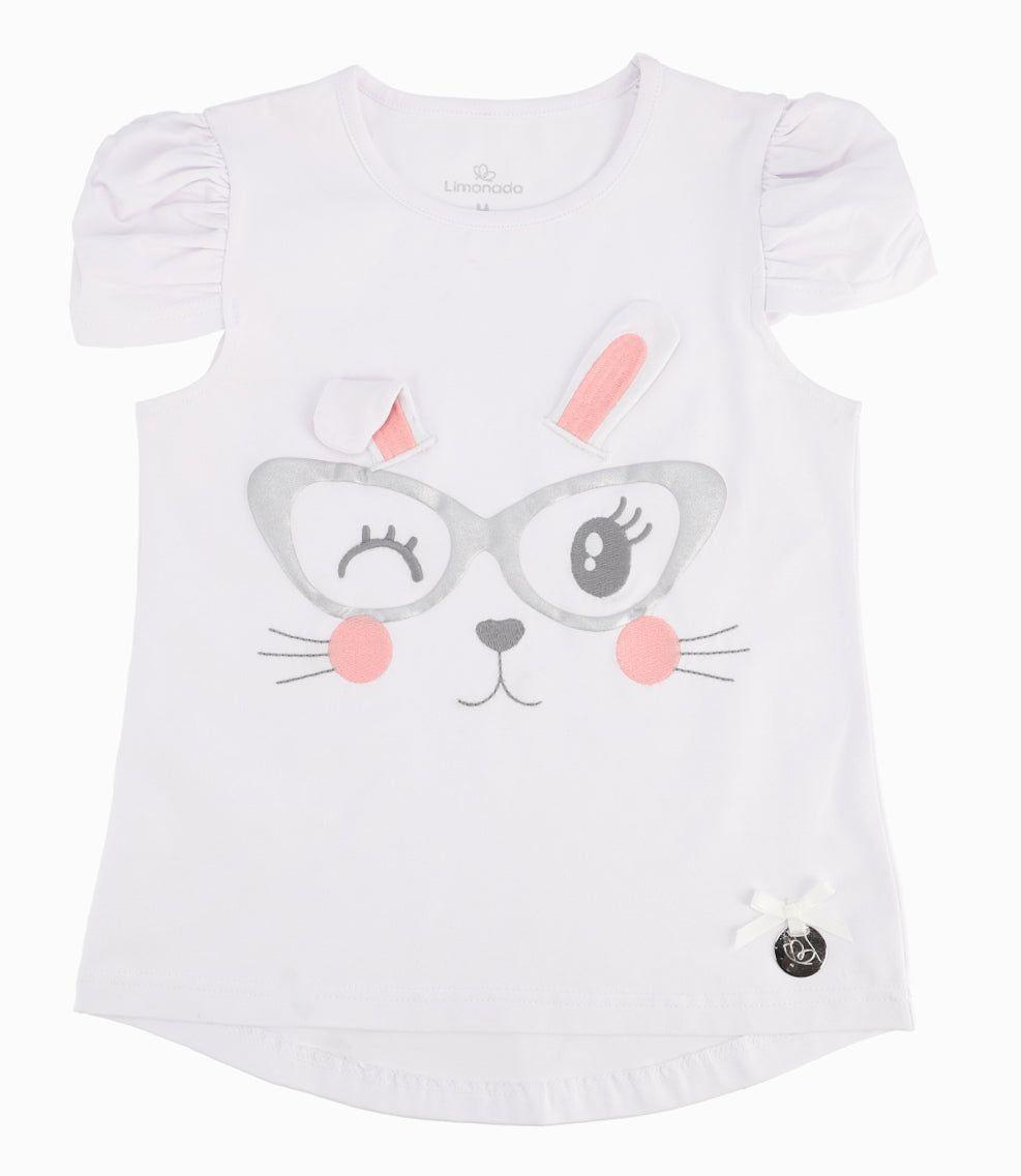 Polera Niña Con Conejo-1