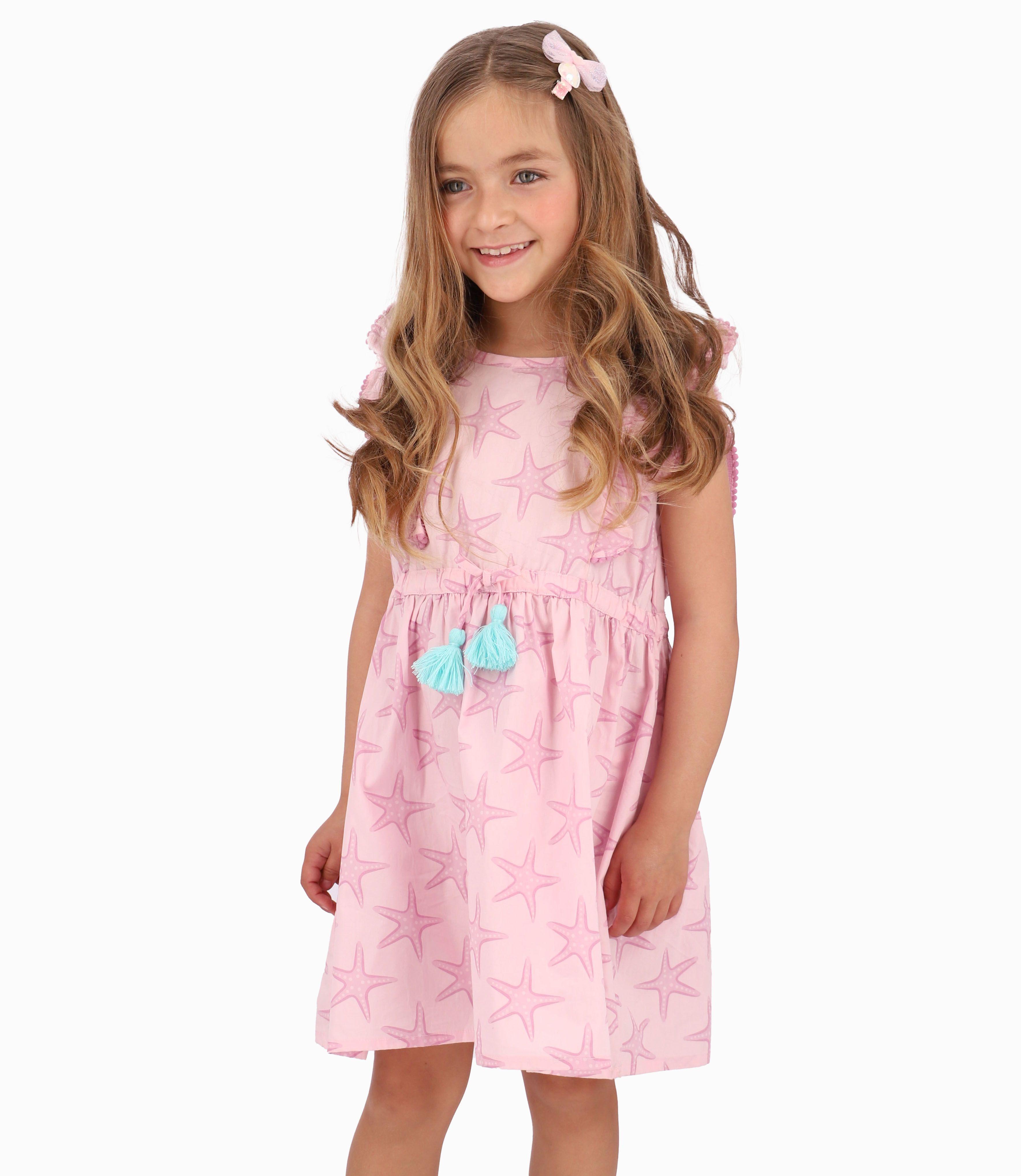 Vestido Popelín Niña Rosado 4 Kids-0