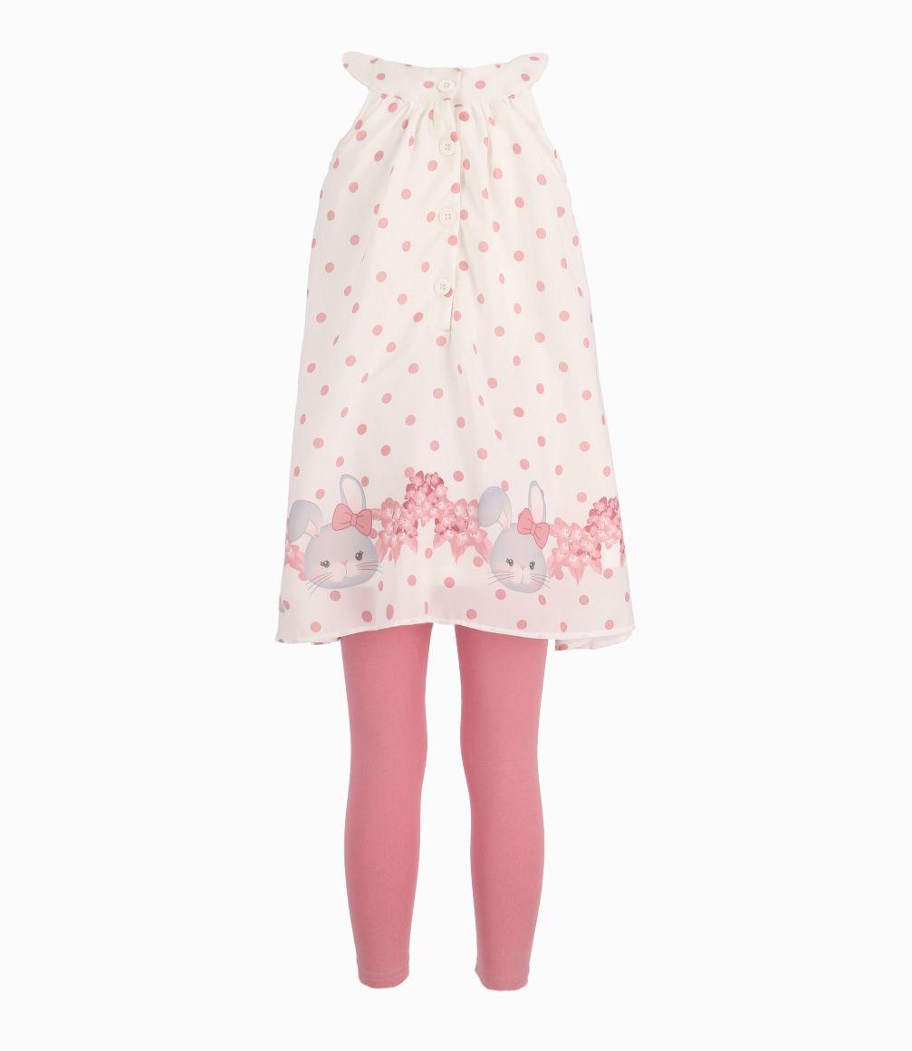 Conjunto Niña De Vestido Y Calzas-1