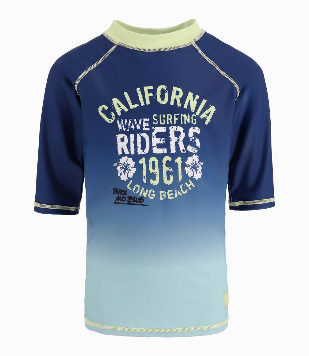 Polera Traje De Baño Niño Con Estampado Azul Marino-7