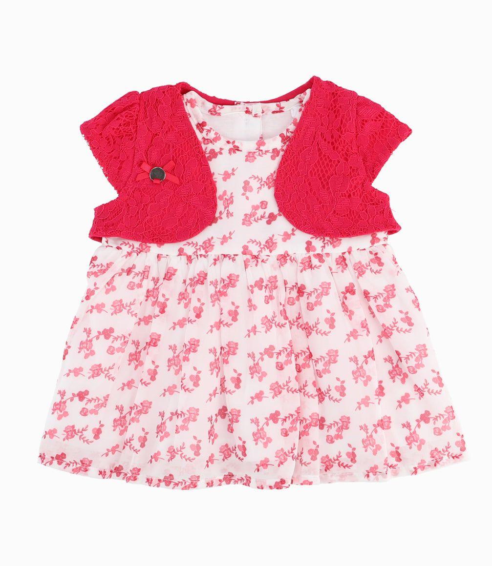 Vestido Recién Nacida Con Bolero-3