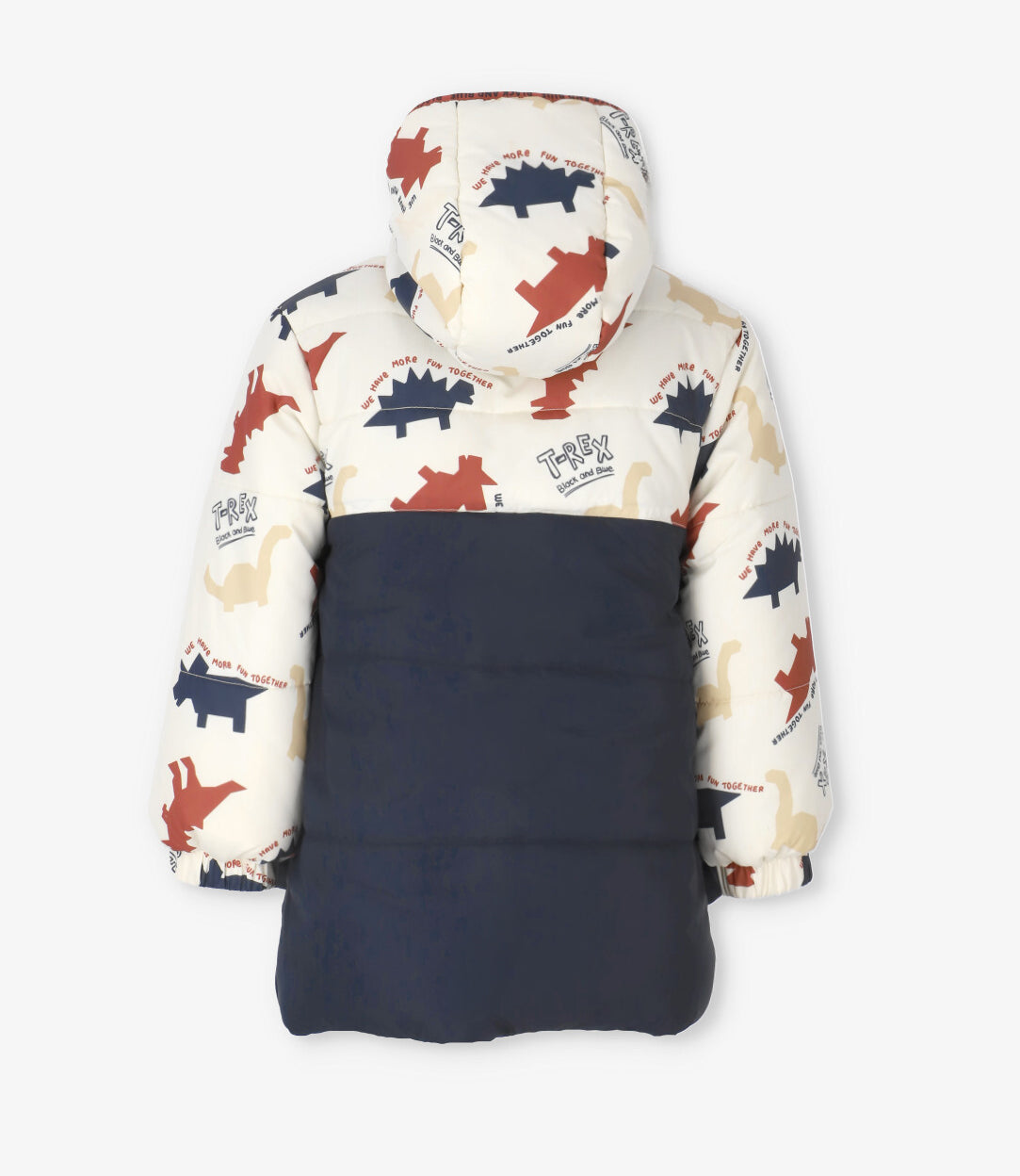 Parka niño repelente al agua crudo Black and blue-2