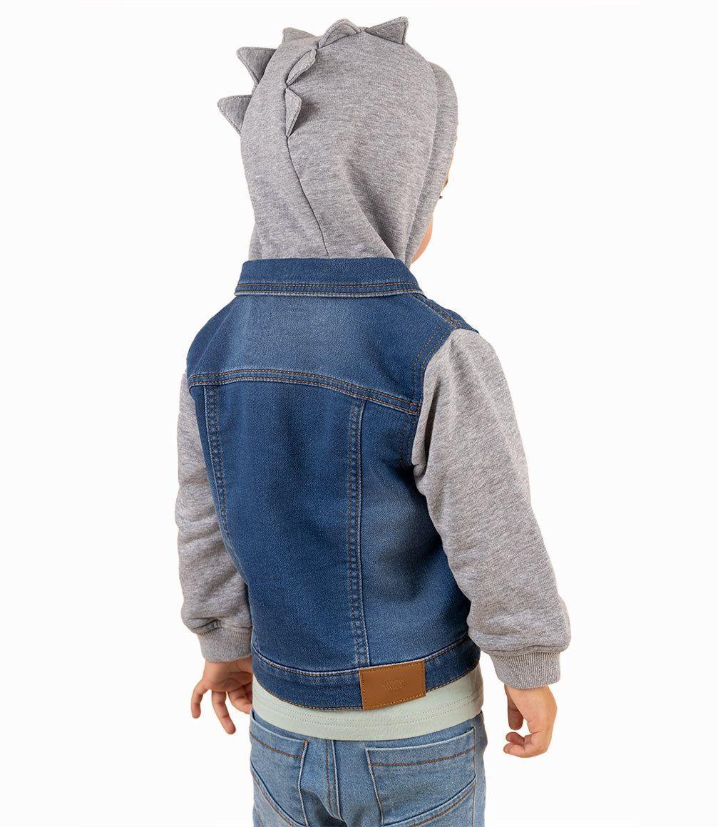 Chaqueta Bebé Niño Con Gorro Denim Azul 4 Kids-3
