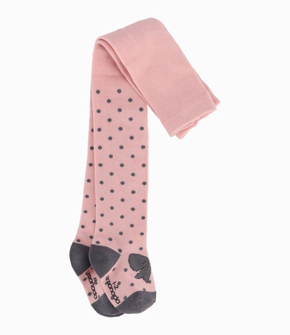 Panty Niña De Algodón Con Puntos Limonada Palo Rosa-1