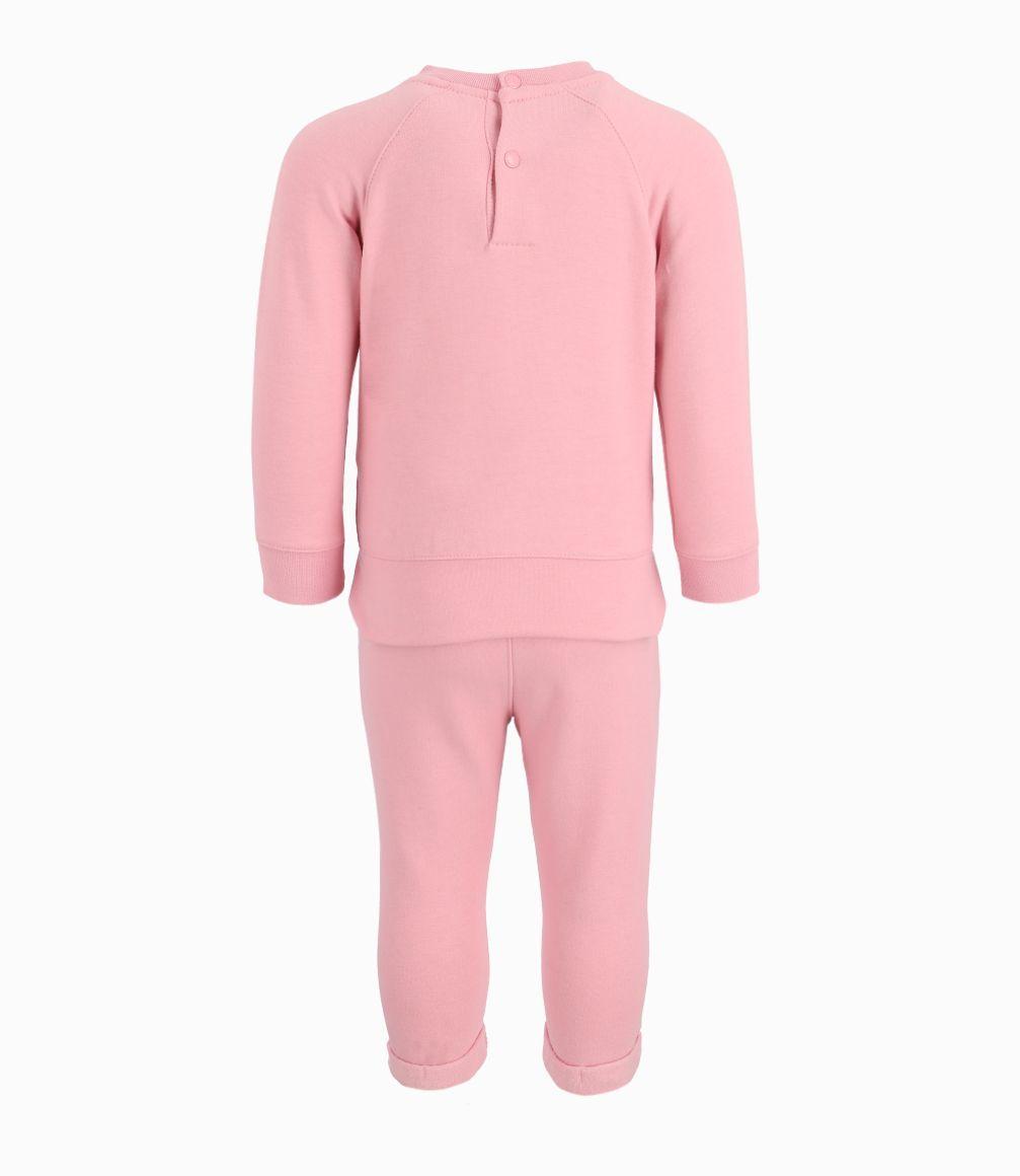 Conjunto Buzo Bebé Niña Con Conejito Rosado-2