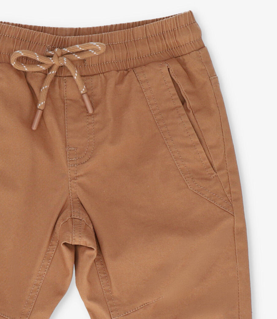 Pantalón niño jogger camel Black and blue-3